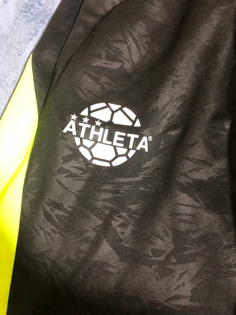 ATHLETA ジャージ 上下セット ブラック/イエロー　サイズＬ