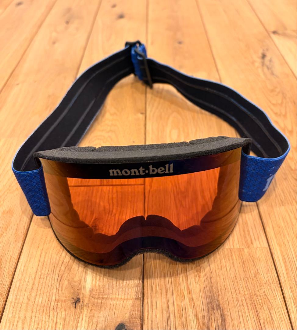 モンベルスキーウェア一式（5点）：上下ウェア（160）+手袋+マスク+ゴーグル