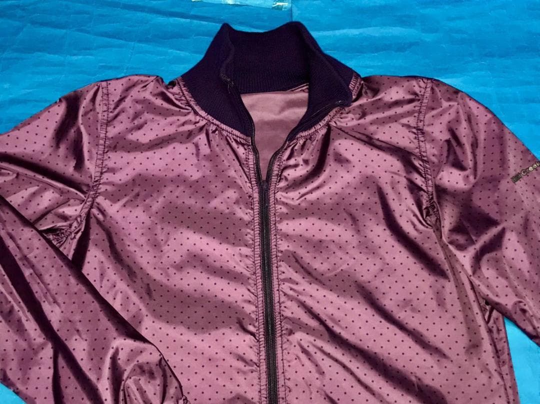 Heal Creek ヒールクリーク★ジップアップジャケット 40 紫×ドット