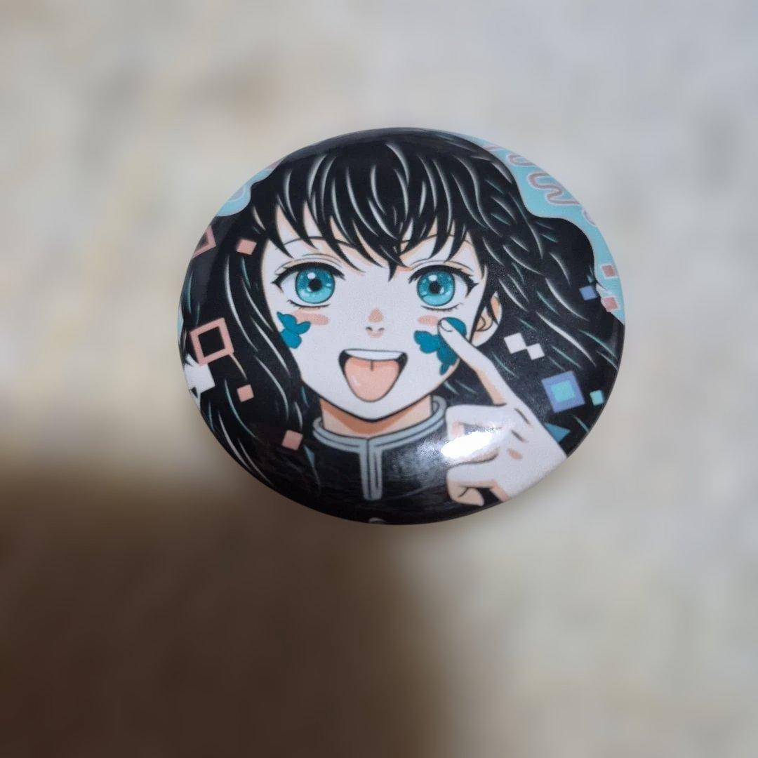 時透無一郎缶バッジ 約4cm