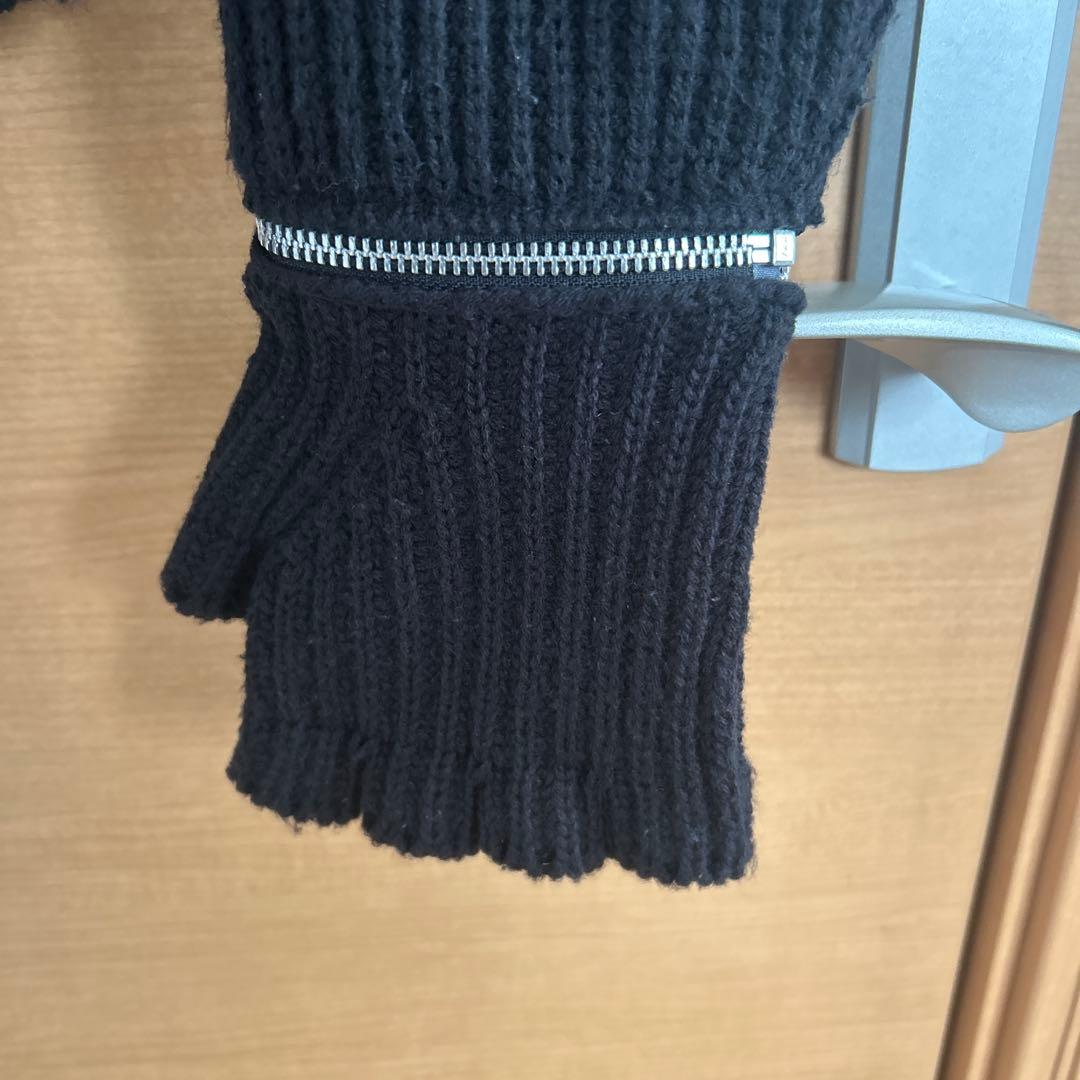 GRANCY ジップデザインアシンメトリーニット Mサイズ