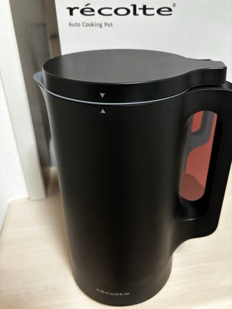 新品未使用！レコルト 自動調理ポット ／ ナチュラルブラック RSY-2(BK)