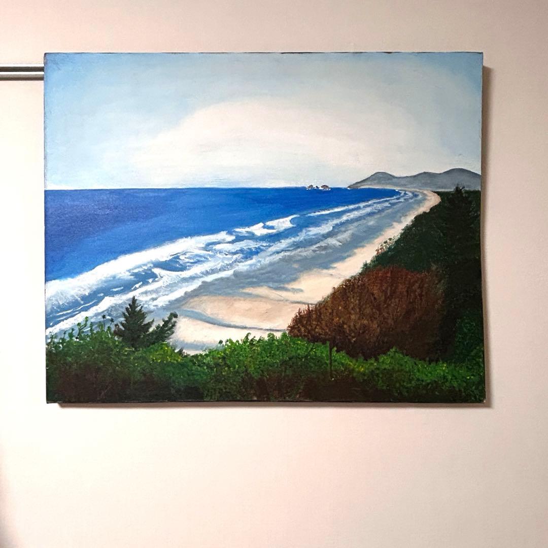 海の風景 アクリル画