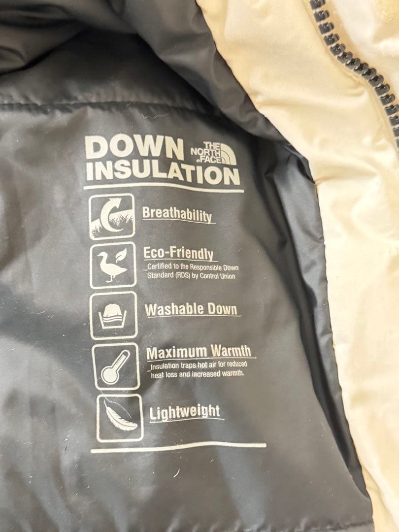 2 THE NORTH FACE ノースフェイス ダウン　ホワイト　Mサイズ