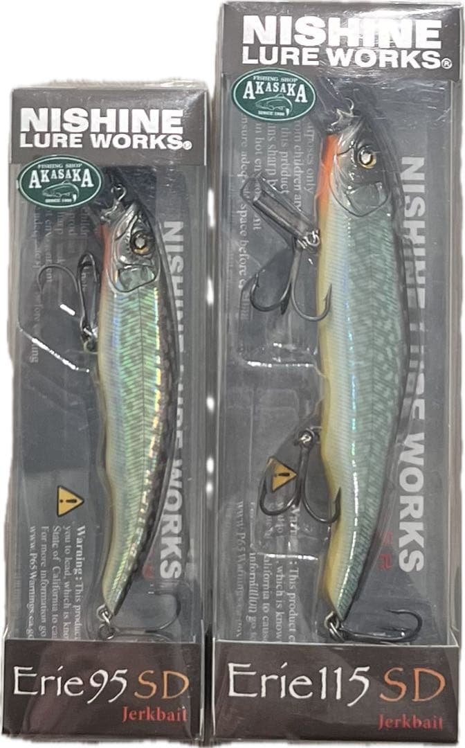 ニシネルアーワークス エリー95 115 アカサカオリカラ ミラージュレイカー