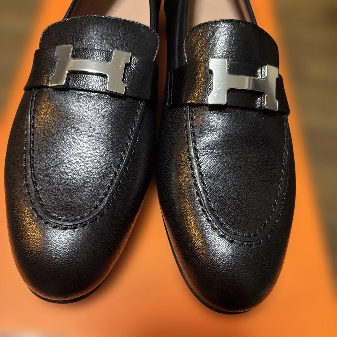 新品未使用　エルメス　モカシン　パリ　37.5 24.5センチ