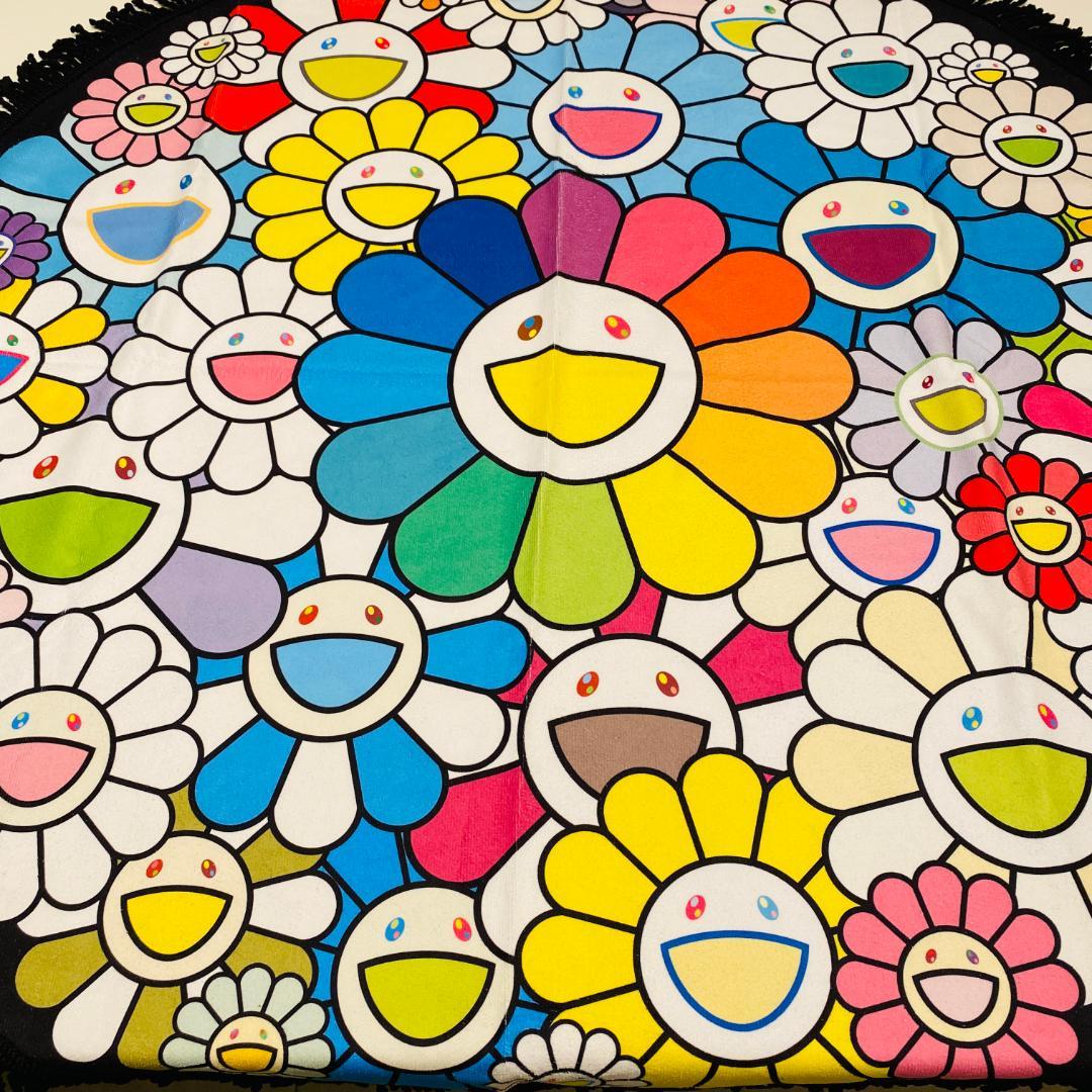 新品 kaikaikiki 村上隆 お花 カイカイキキ ラグマット カーペット