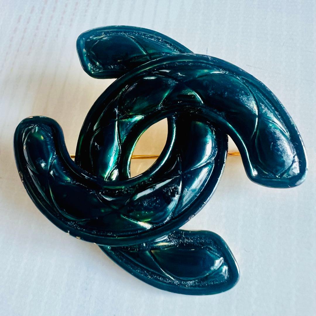 ⭐️シャネル CHANEL ココマーク ヴィンテージ ブローチ マメ刻印入り