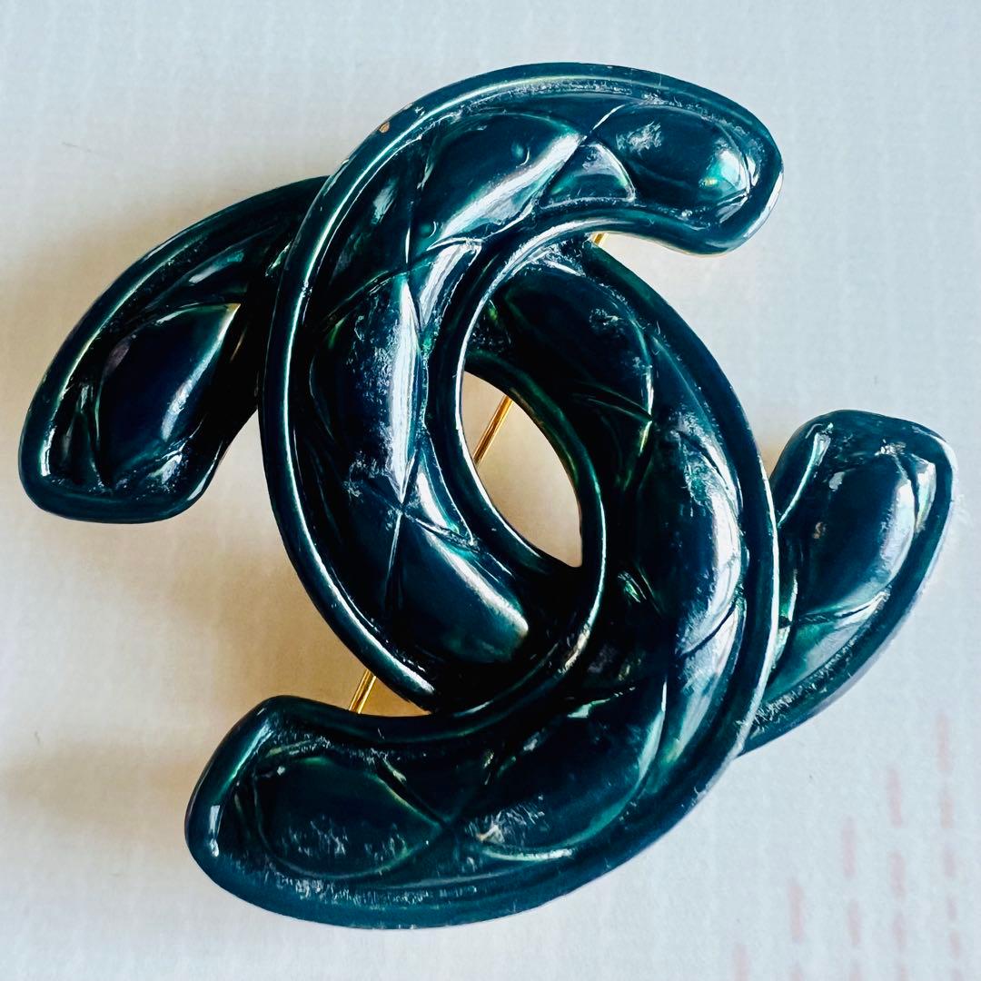 ⭐️シャネル CHANEL ココマーク ヴィンテージ ブローチ マメ刻印入り