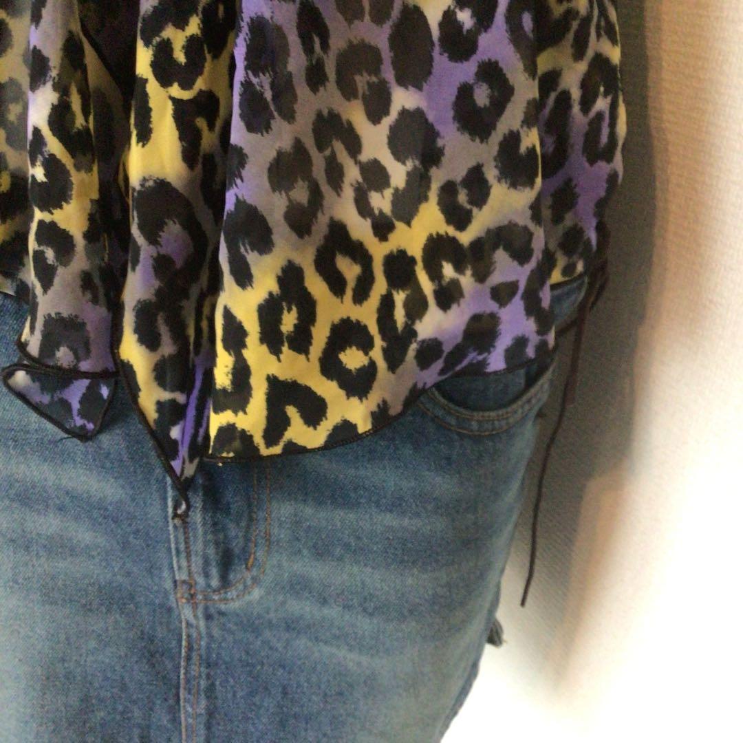 y2k 00s archive d.i.a 紫豹柄　平成ギャルキャミソール　渋谷