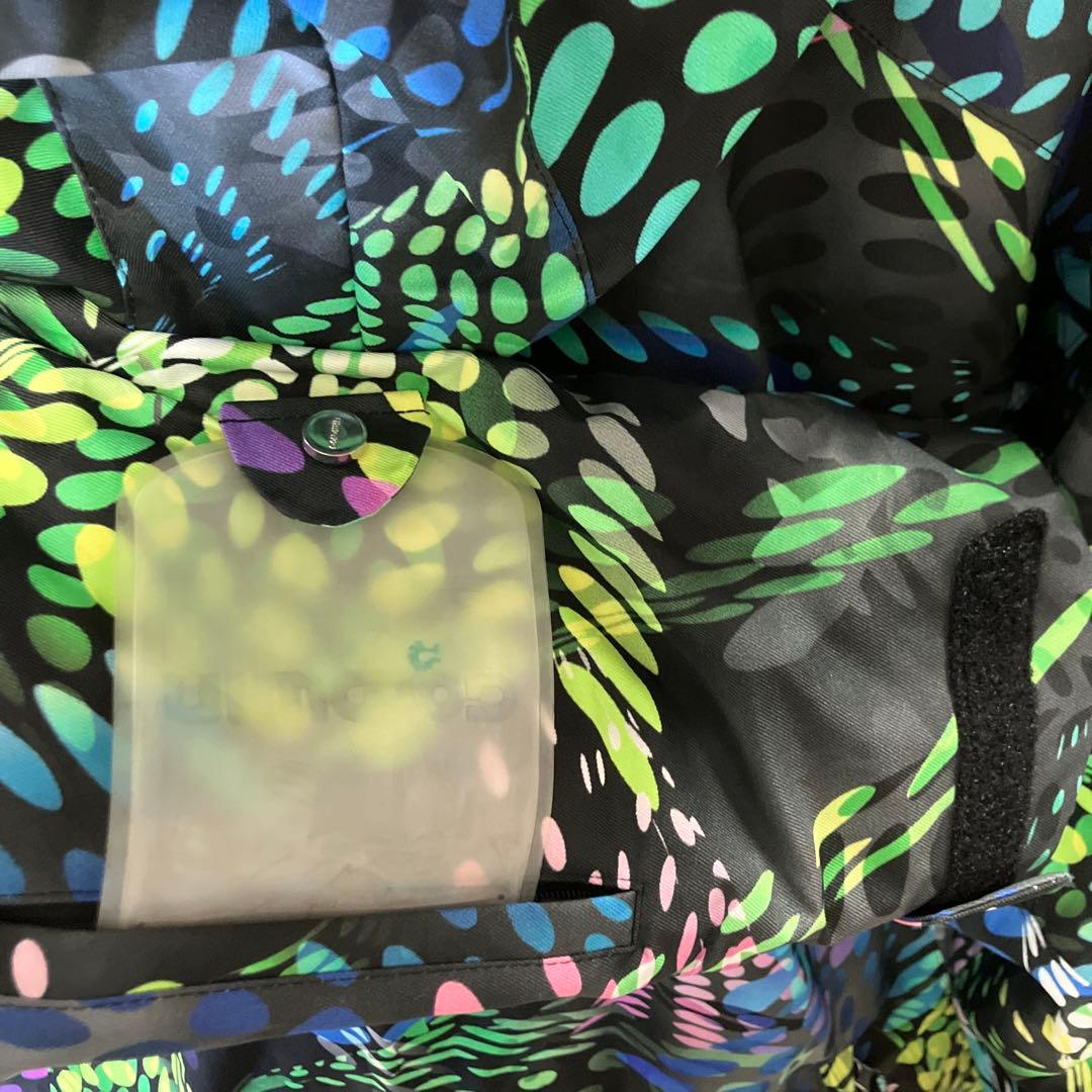 goldwin スキーウェア　上下　セットアップ　青　幾何学模様　男女兼用　L