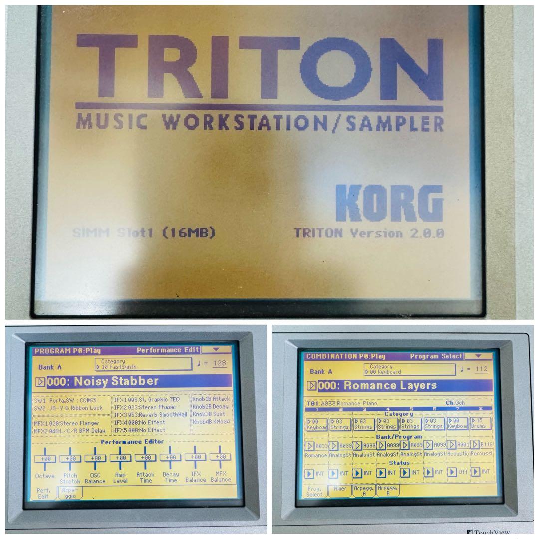 KORG　TRITON　シンセサイザー　61鍵盤　初代　ソフトケース　動作品
