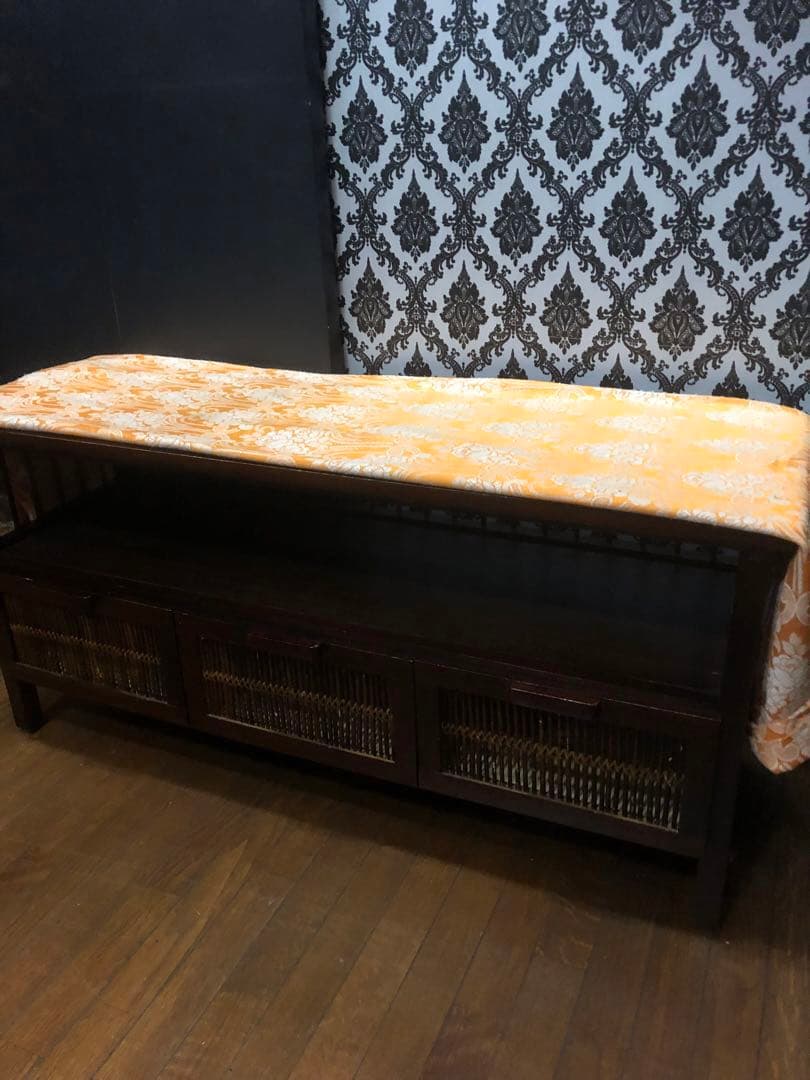 高級アジアン♦️オリエンタル リゾートボード♦️引き出し付 大容量♦️補償付 送料込