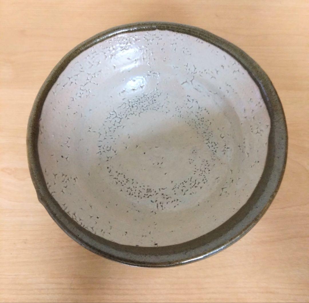 人間国宝　濱田庄司作　縁黒茶盌　共箱付