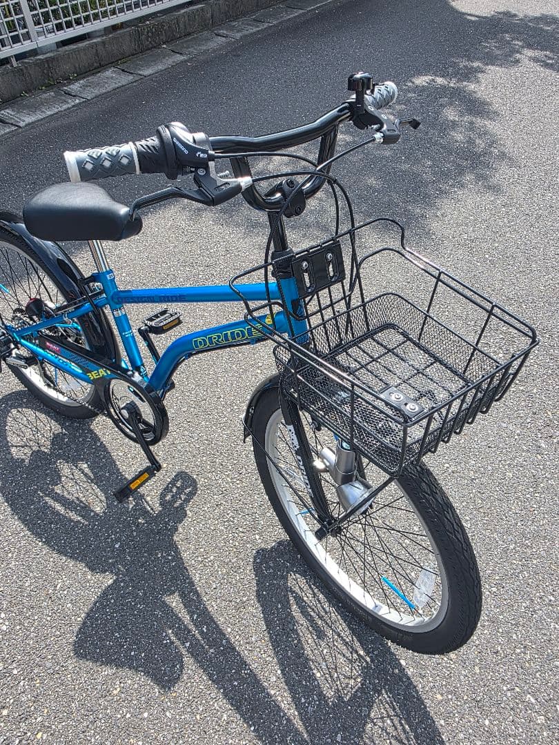 【美品】あさひ　ドライドビート　22インチ　ブルー　外装6段変速