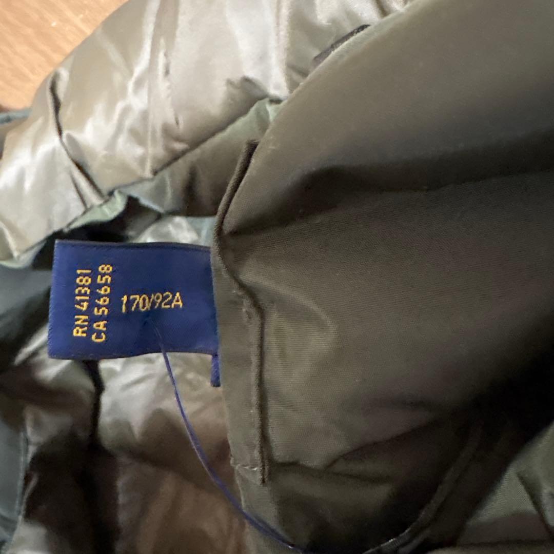 【新品タグ付】ラルフローレン ダウンジャケット オリーブ（日本M相当）