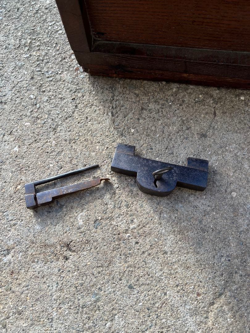 【希少・時代物】銭箱 鍵付き　骨董 古道具 アンティーク