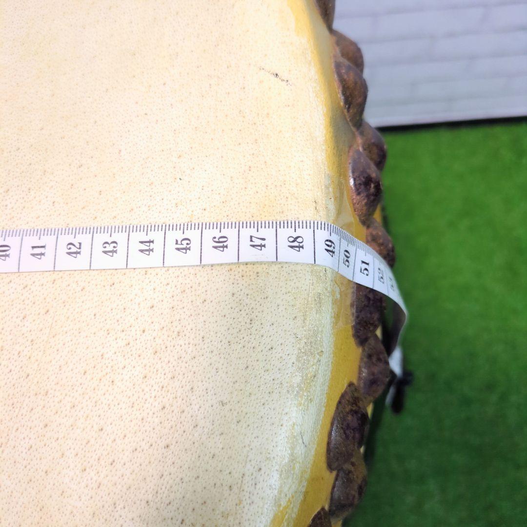 【良品】 和太鼓　長胴太鼓　1尺6寸　龍彫り