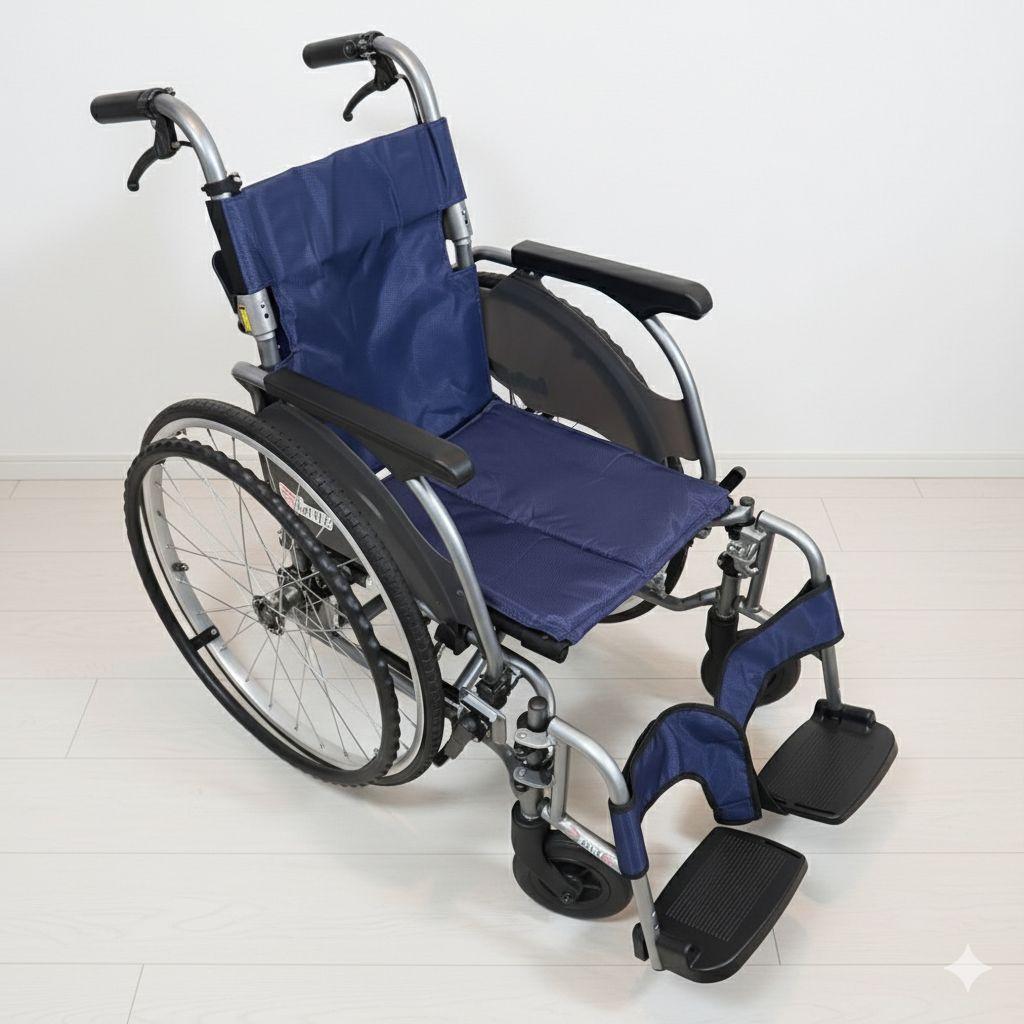 ♿️ 最型モデル 自走式 軽量 車椅子 便利な多機能ノーパンクタイヤ 取説工具付