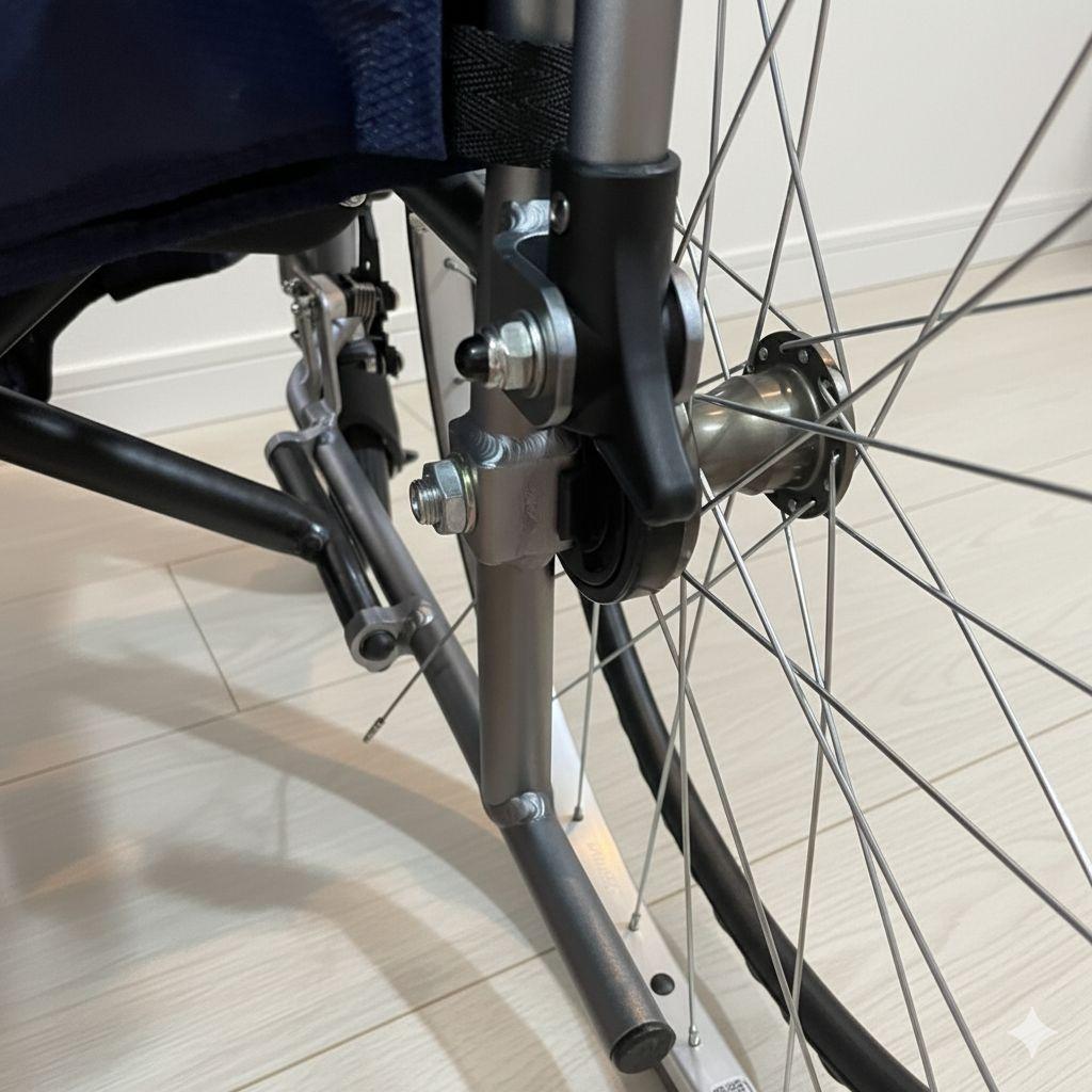 ♿️ 最型モデル 自走式 軽量 車椅子 便利な多機能ノーパンクタイヤ 取説工具付