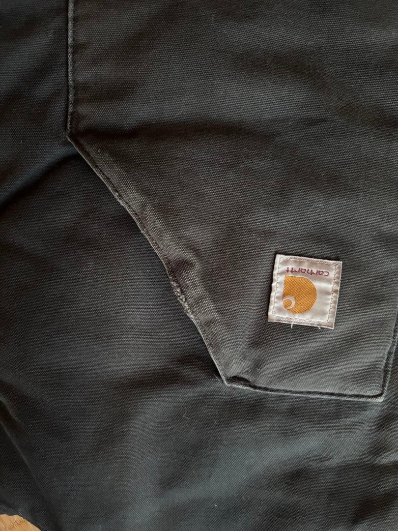 古着 USA製 カーハート ダックベスト ジャケット ブラック