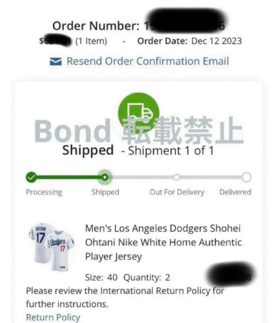 【正規品】大谷翔平 MLB ドジャース ナイキ オーセンティック ユニフォーム