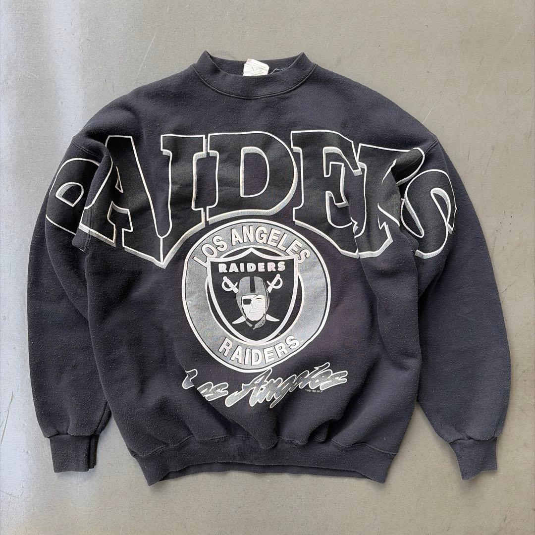 90s RAIDERS スウェット ロサンゼルス期 レイダース 袖プリ