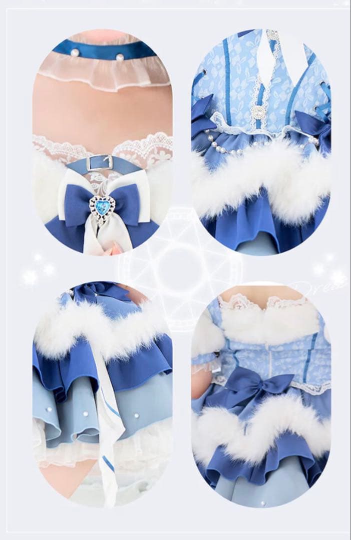 【Mumei着用】-魔法少女-もこもこチャームハートオリジナルコスプレ7点セット