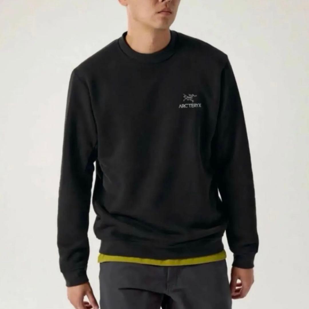 ARC'TERYX アークテリクス エンブレム フリースクルー トレーナー黒