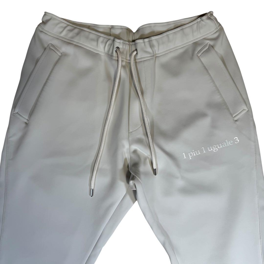 【美品】1piu1uguale3/バックロゴパーカー&リブパンツ/オフホワイト5