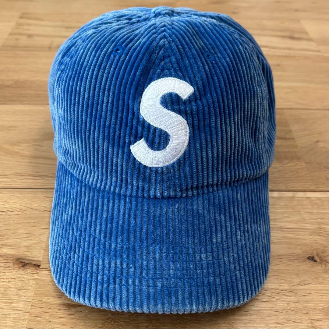 【希少カラー】Supreme Corduroy S Logo 6-Panel