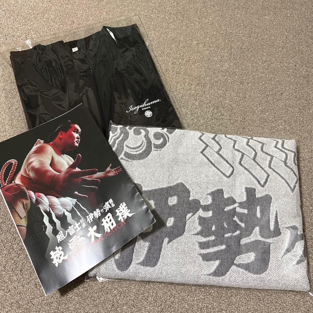 伊勢ヶ濱部屋 タオル Tシャツ パンフレットセット　照ノ富士引退