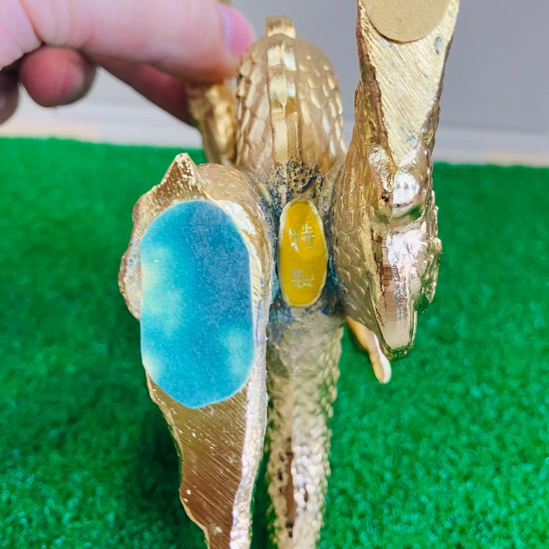 高岡銅器 竹中銅器 24KGP 黄金 龍神 鋳銅製 大理石台座 ケース付