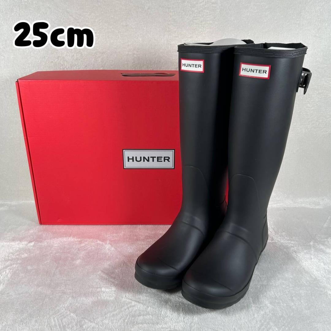 新品未使用 ハンター レインブーツ オリジナルトールブーツ ブラック 25cm