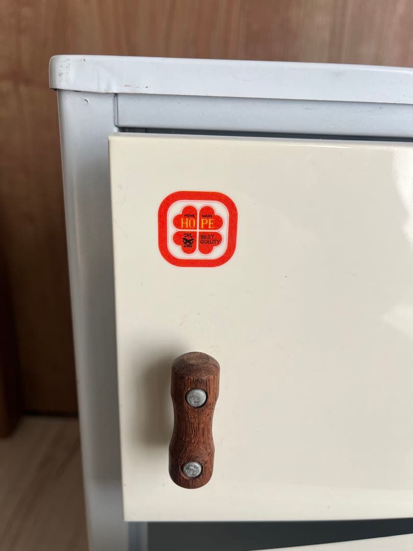 昭和レトロ　食品蚊帳　花柄　スチール　HOPE