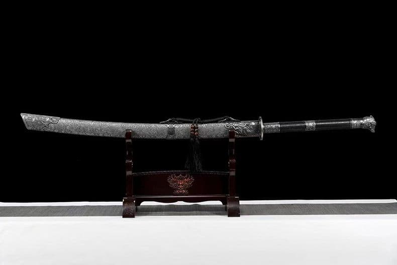 [御林護衛] 繍春刀 牛尾刀 苗刀 手鍛造打 鋼刀 冷兵器 古兵器 両手刀