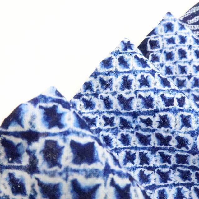 専用Y3438◆有松鳴海絞り 綿 背・居敷当て付 手縫い 高級浴衣 洗える夏着物