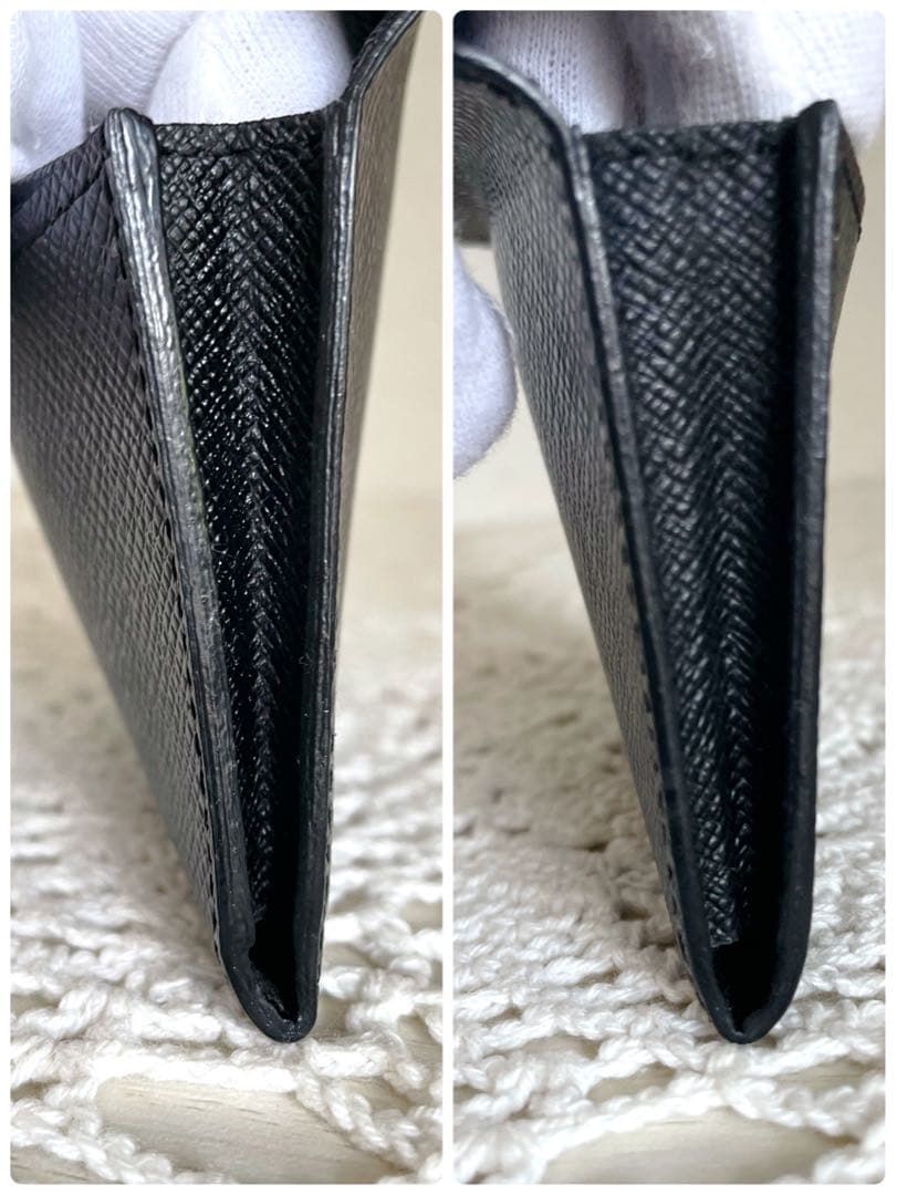 ルイヴィトン　タイガ　アンヴェロップ　カルトドゥヴィジット　ブラック