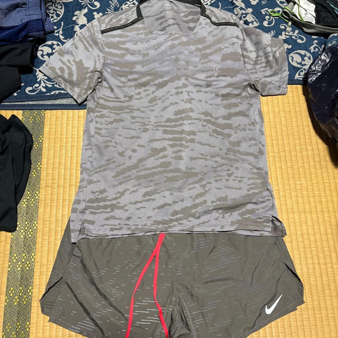 Nike ランニングジャージ上下セット グレー