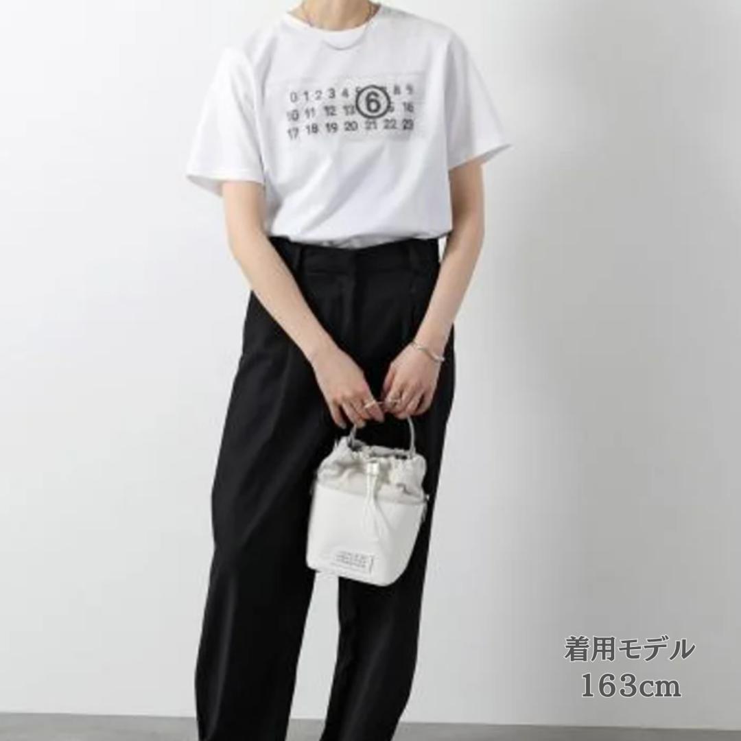 【週末セール中】MM6 キッズ L カレンダー ロゴ ホワイト 大人もOK★