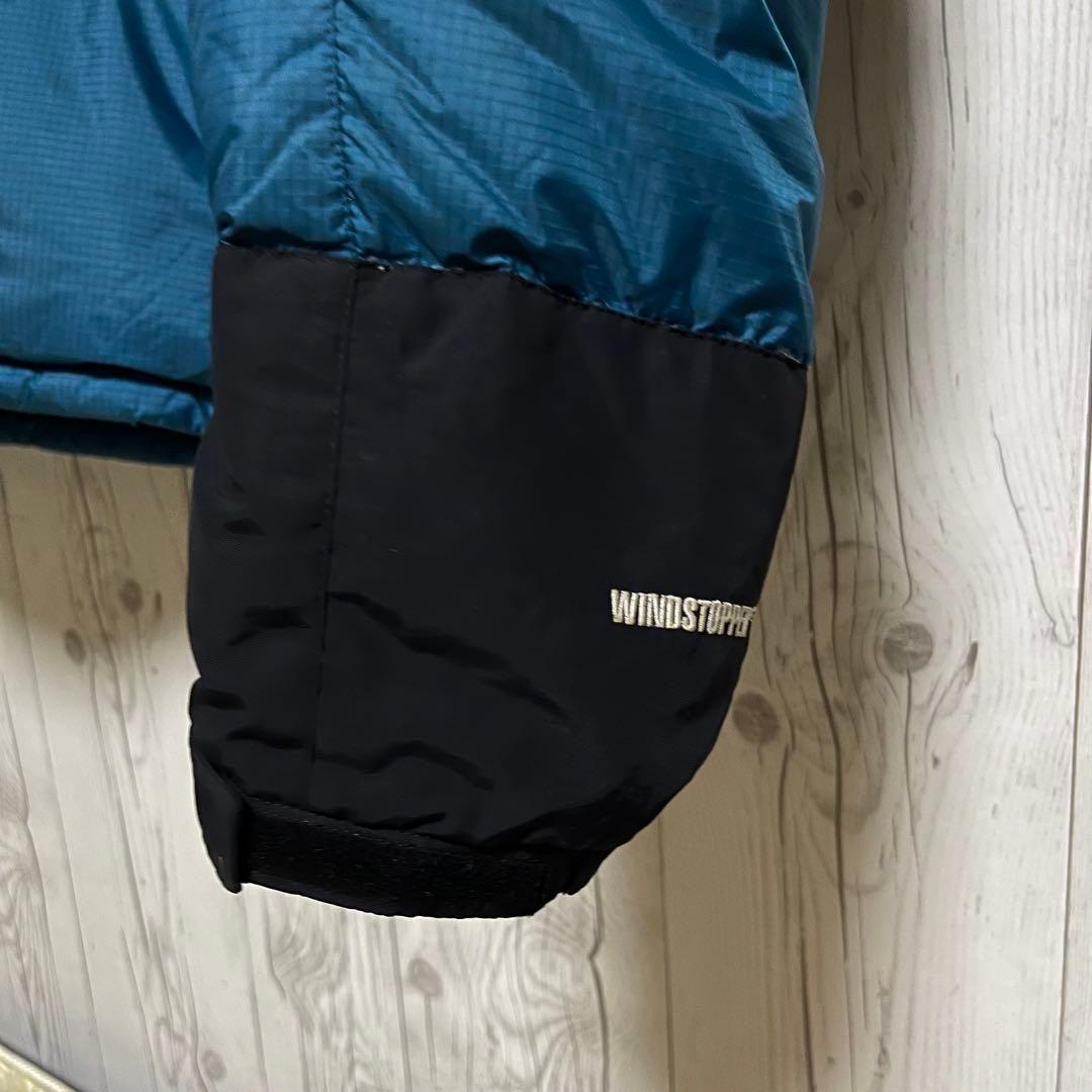 ノースフェイス ダウンジャケット　メンズL 韓国100　700フィル ブルー青