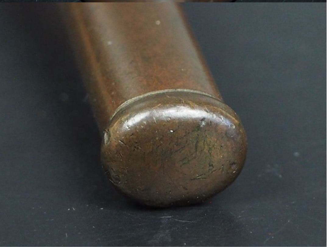 送料無料　幕末～明治　龍雲堂造　矢立　紙切り歯付　提げ物付