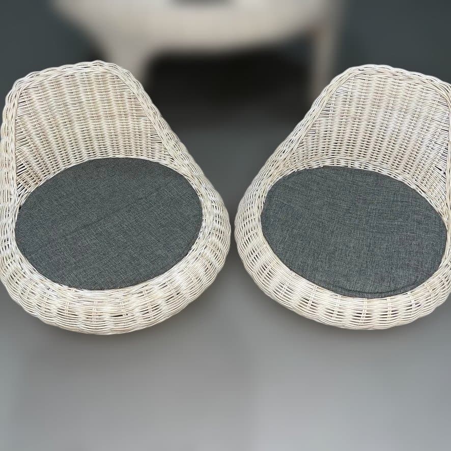 桜屋工業 CHERRY ラタン座椅子2つセット RA-804