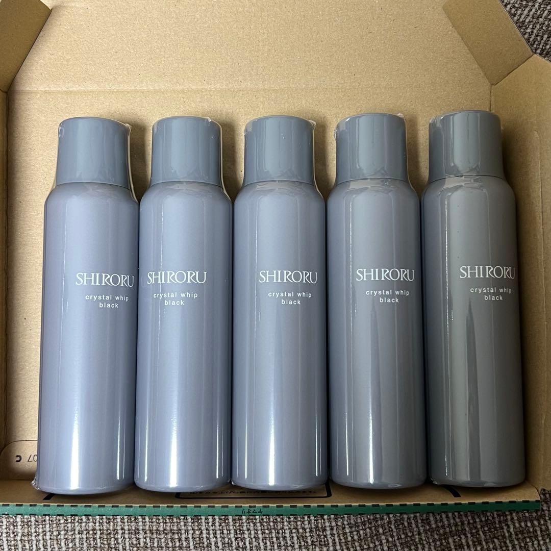 SHIRORU シロル　クリスタルホイップ　ブラック 5本セット