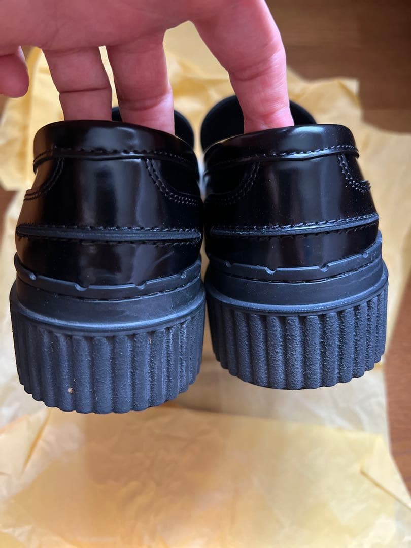 【専用】トッズ TOD’S ローファー 本革 黒 白 コンビ ローファー 37