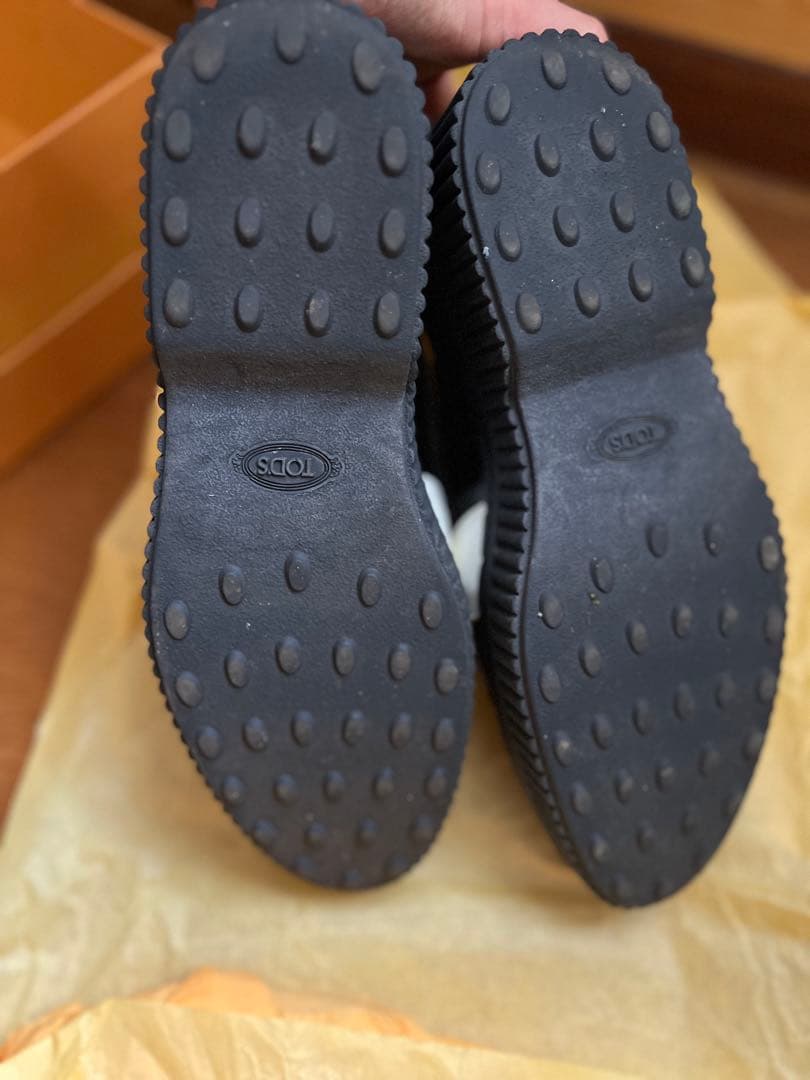 【専用】トッズ TOD’S ローファー 本革 黒 白 コンビ ローファー 37