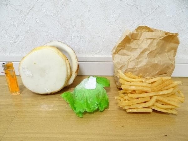 ハンバーガー フライドポテト ジャンクフード 食品サンプル フェイクフード