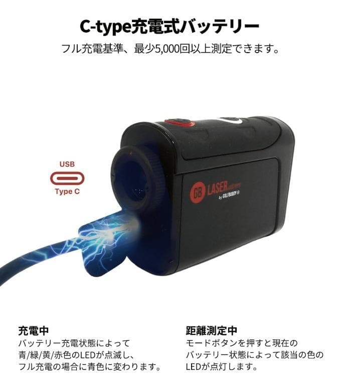 GOLF BUDDY GB LASER atom ゴルフレーザー距離計