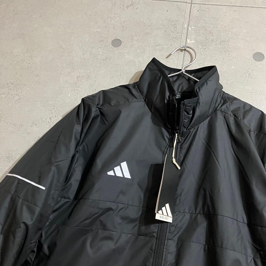 新品2.4万円 adidas 中綿 防風パデッドジャケット&パンツ 黒 Ｌ