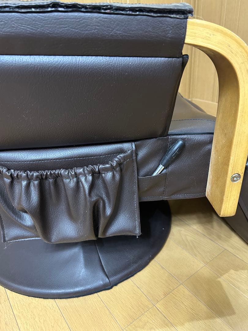 1人掛けソファ 回転式 リクライニング フットレスト